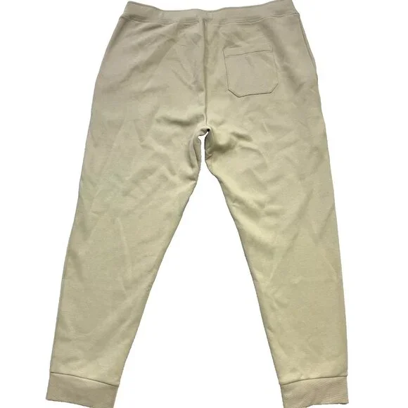 Polo Ralph Lauren Men’s Leather Pony Double-Knit Jogger Pants 4XB Beige - Picture 8 of 8